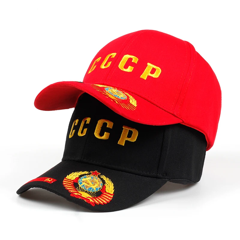 Женская и Мужская бейсболка CCCP русские бейсболки советское соединение унисекс летние хлопковые% Регулируемый задник кепки Кепка для гольфа