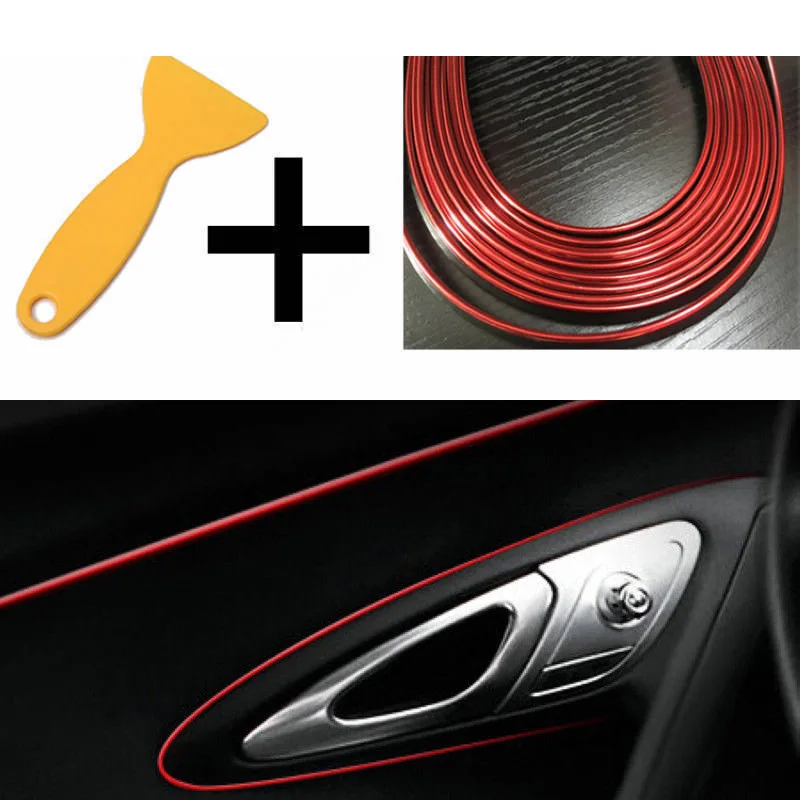 Auto Car Styling Strip Trim Decals Interior Door Sticker Moulding Line | Автомобили и мотоциклы