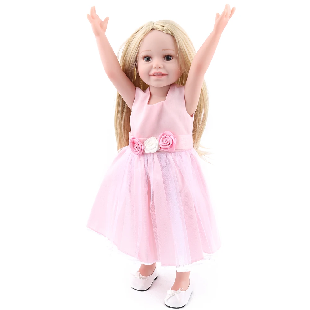 45cm full Vinyl newborn Doll Silicone Baby model dolls Pincess American doll kids birthday presents bonecas | Игрушки и хобби