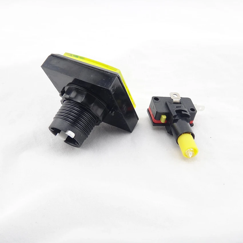 51x51 мм Светодиодная подсветка кнопочная кнопка с микро переключателем Master Arcade DIY