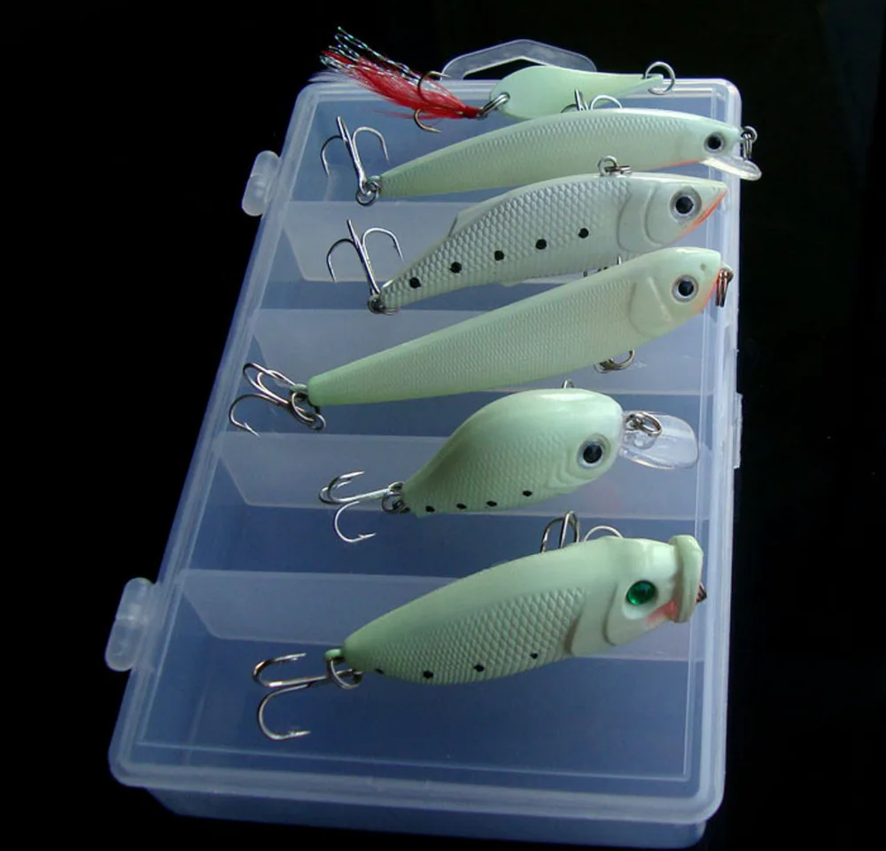 6 шт. рыболовные приманки в виде ложки|glow spoons|crankbait minnowminnow lure |
