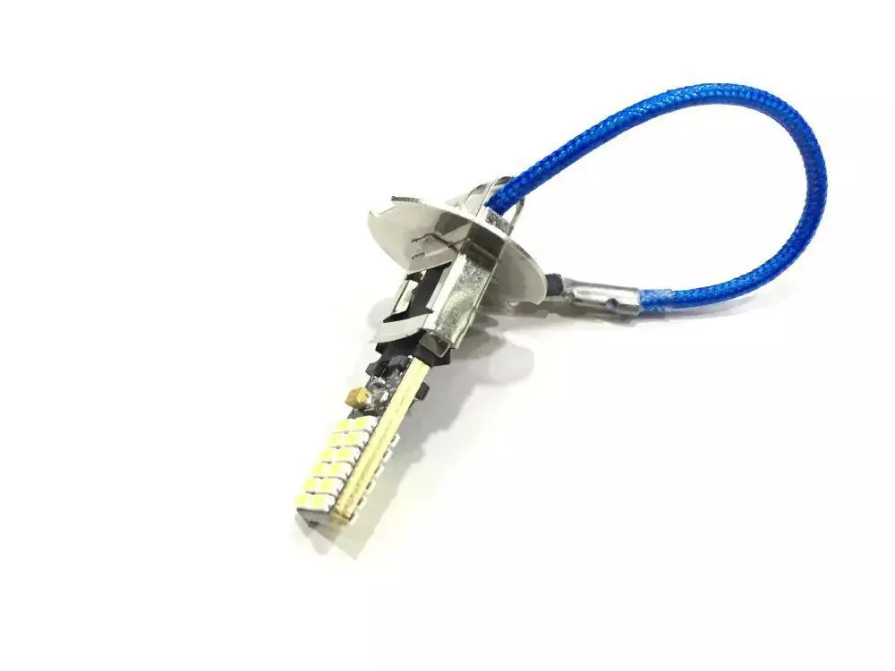 2 шт. H1 H3 4014 24 SMD светодиодный Canbus Error Free Противотуманные фары Дневные Фары