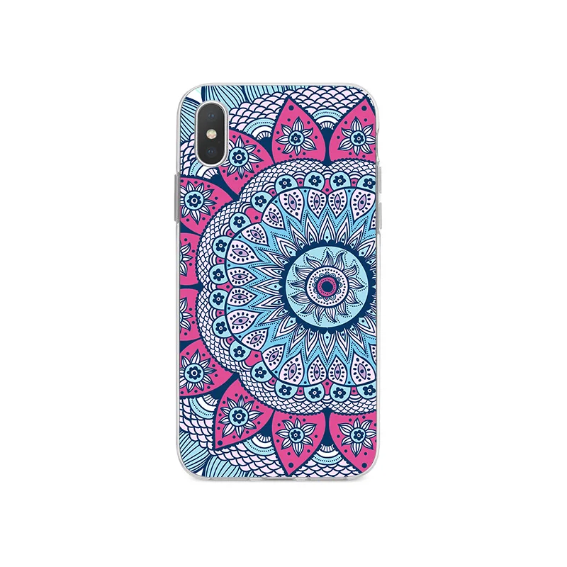 Мандала узорчатый силиконовый чехол для телефона iPhone 6 6S 7 8 Plus 5 5S SE мягкий X XR XS MAX |
