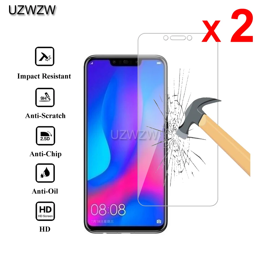 2 шт для huawei Nova 3 Premium 2.5D 0,26 мм Закаленное стекло-экран протектор для huawei Nova 3 Защитная стеклянная пленка