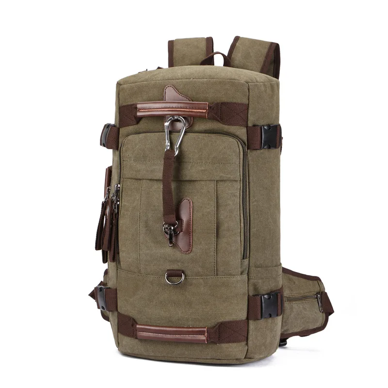 Мужской холщовый рюкзак Mochila Большой Вместительный багажный дорожный сумка