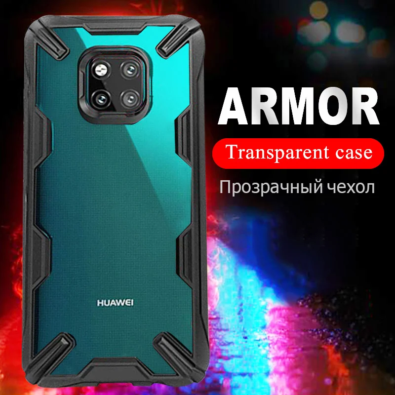 Luxury Armor Shockproof Bumper Case For Huawei P30 Mate 20 Pro Silicone Phone Lite Dropshipping |