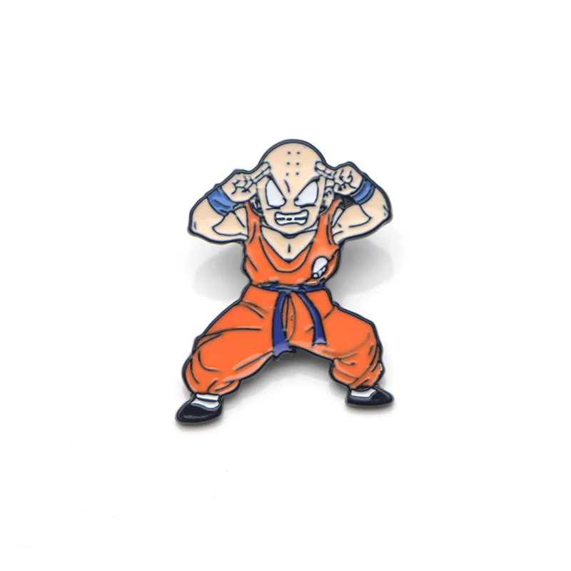 14 L3221 Dragon Ball Z эмалированные булавки броши мультфильм креативная металлическая брошь булавки Джинсовая Шляпа значок воротник ювелирные изделия 1 шт - Окраска металла: 14