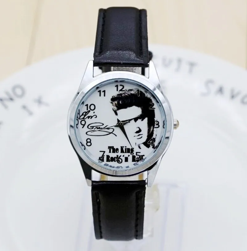 2017 Elvis часы Пресли женские модные кварцевые элегантные нарядные Часы Relogio Feminino