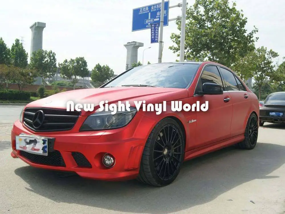 

Premium Matte Metallic Red Vinyl Film Matte Metal Red Vinyl Wrap Air Free Car Graphic Car Sticker