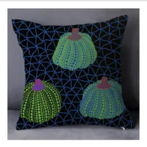 Yayoi Kusama Wave Point queen Тыква Подушка диванная подушка простые современные мягкие игрушки креативный автомобиль подушка под поясницу X1174 - Цвет: 45X45CM