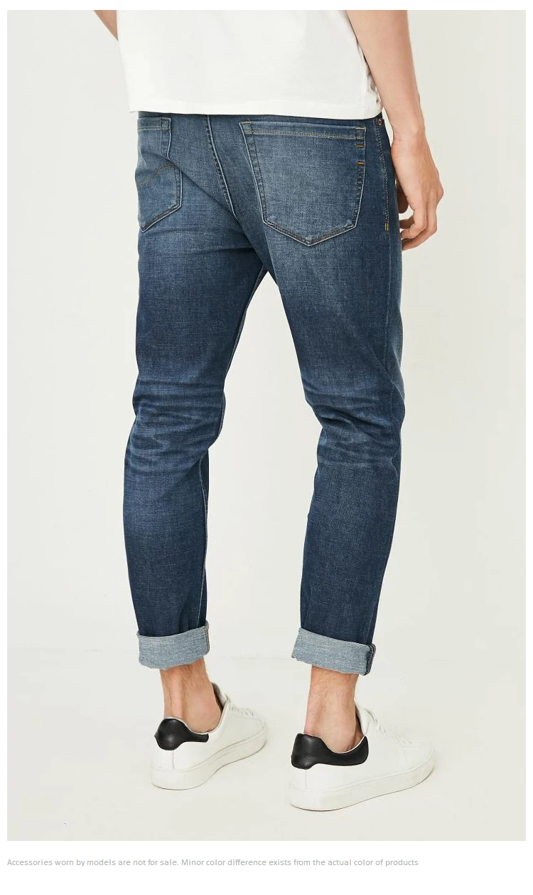 JackJones мужские Стрейчевые обтягивающие укороченные джинсы, джинсовые штаны, мужская одежда 218332504