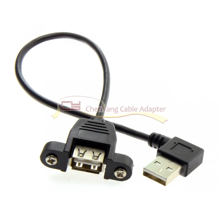 CY левый угловой правый Angeld 90 градусов USB 2 0 A штекер к женскому удлинительному
