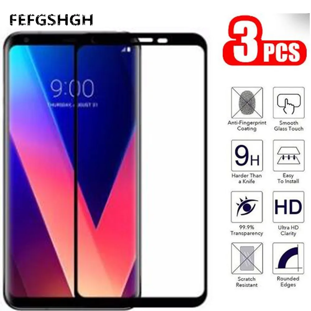 Стекло V30plus 3D для LG V30 стекло Plus закаленное полное покрытие H930 H930DS H933 H931 H932 |