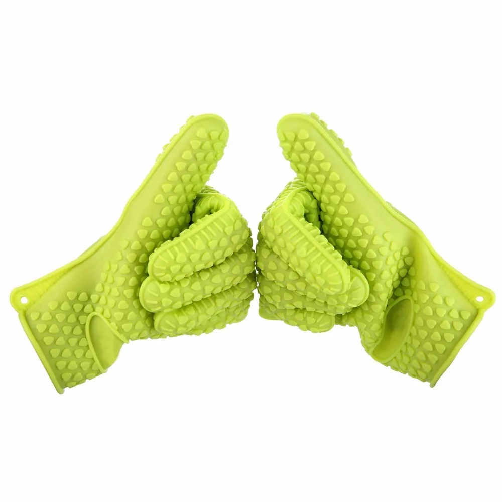 2017 барбекю перчатка для готовки на гриле Прихватки перчатки Пособия по кулинарии