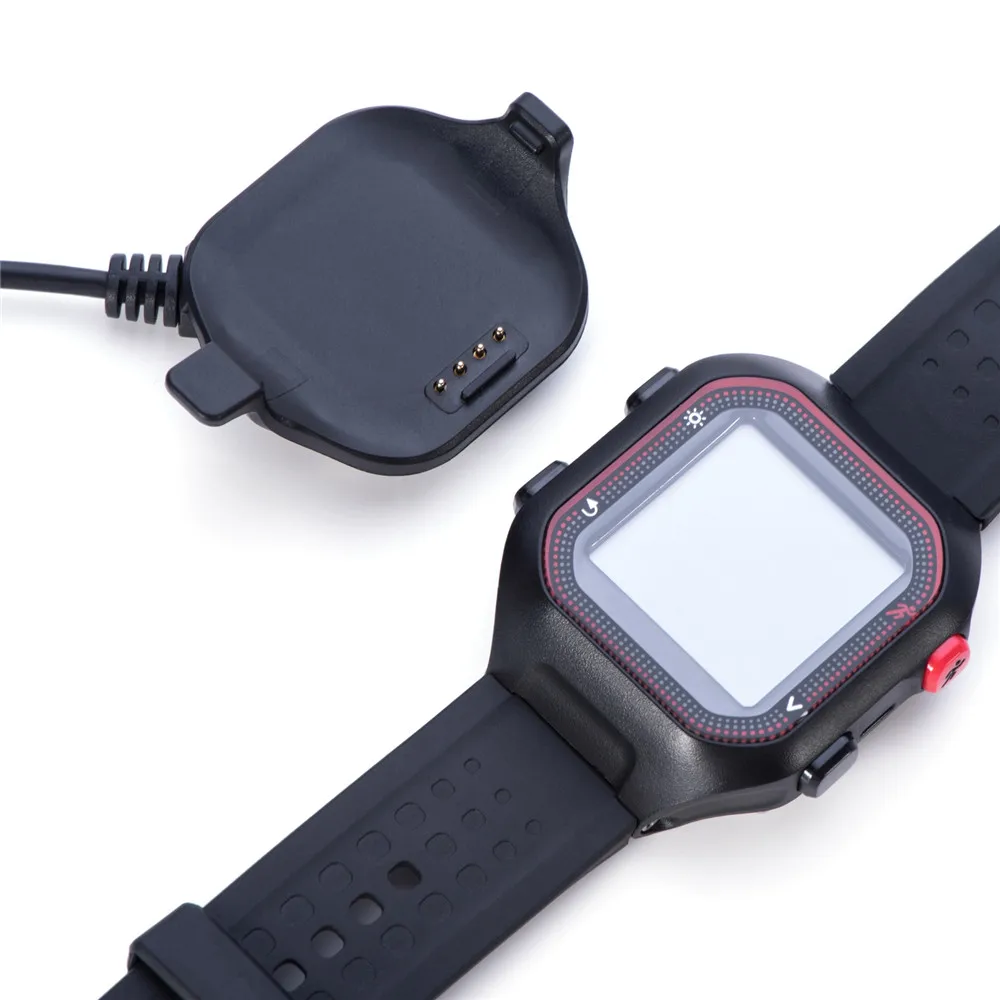 Магнитный USB док станция с кабелем для зарядки Garmin Forerunner 25 GPS часы бега Маленькие и