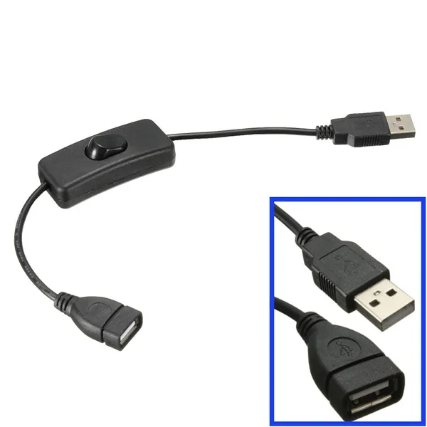 Новый usb кабель с переключателем управления питанием для Raspberry Pi Arduino|usb switch cable|cable