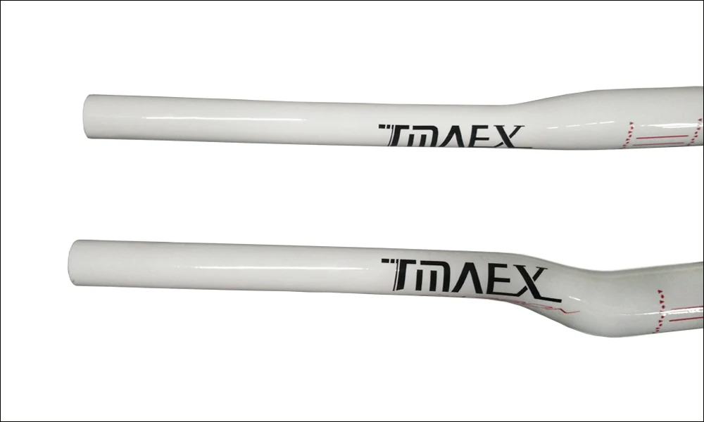 TMAEX-новинка, углеродный руль для горного велосипеда, белая краска, углеродный руль для велосипеда, 31,8 мм* 600 мм-760 мм, детали для горного велосипеда