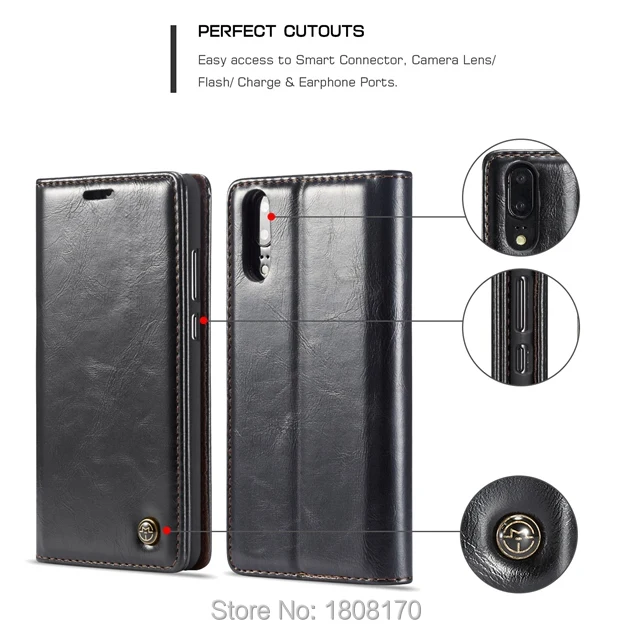 CaseMe кожаный чехол кошелек для Huawei P20 Pro Lite Sony Xperia XZ2 компактный Ретро Чехол подставка карт 1 шт.|Чехлы-книжки| |