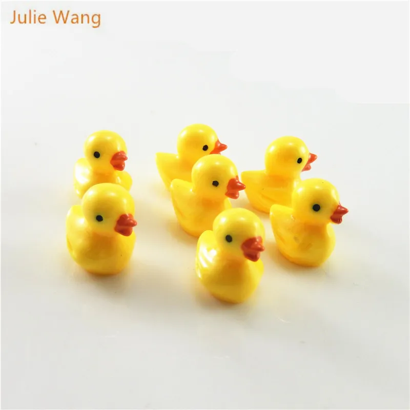 10 шт. подвески в виде утенка Julie Wang из мультфильма сделай сам милые желтые