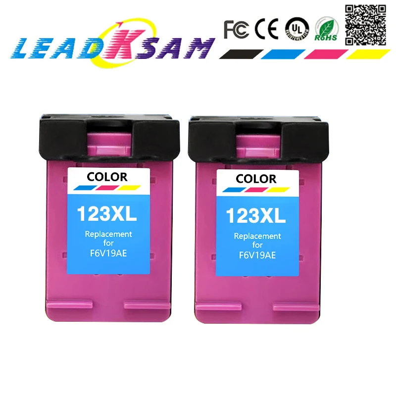 2 шт. цветной картридж для принтера hp 123 совместимый с hp123 123XL Deskjet 1110 2130 2132 2133 2134 3630