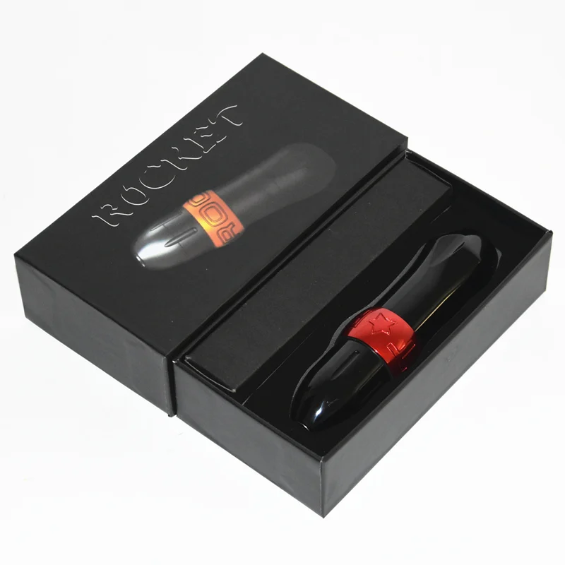 Red pen Профессиональные комплекты татуировок, ротационная машинка для татуировки, ручка, мотор, Мощный Тихий и Аврора II, ЖК-комплекты для тату - Color: Red pen