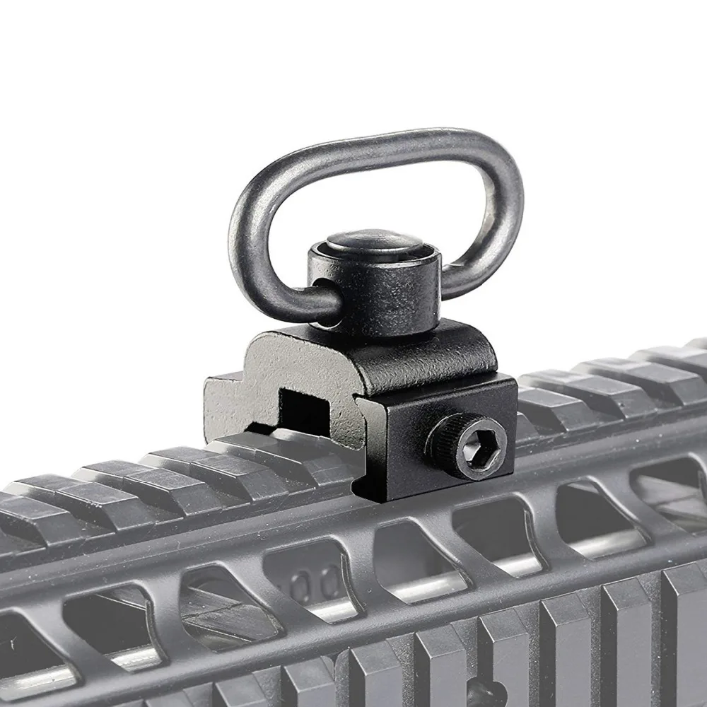 Крепление для прицела UniqueFire Quick Release отсоединяющийся Слинг поворотный тактический военный петля с 20 мм Рельсом Пикатинни для