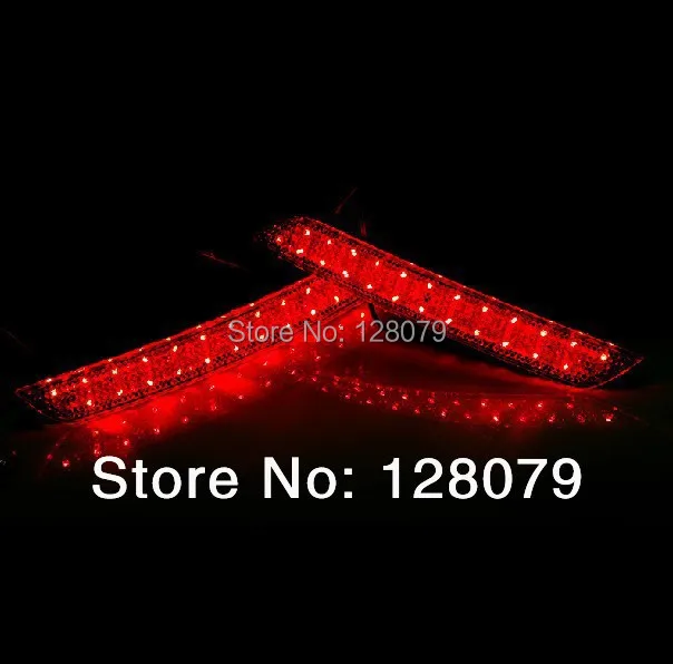 Высокое качество Красный объектив СВЕТОДИОДНЫЙ бампер отражатель задний тормоз
