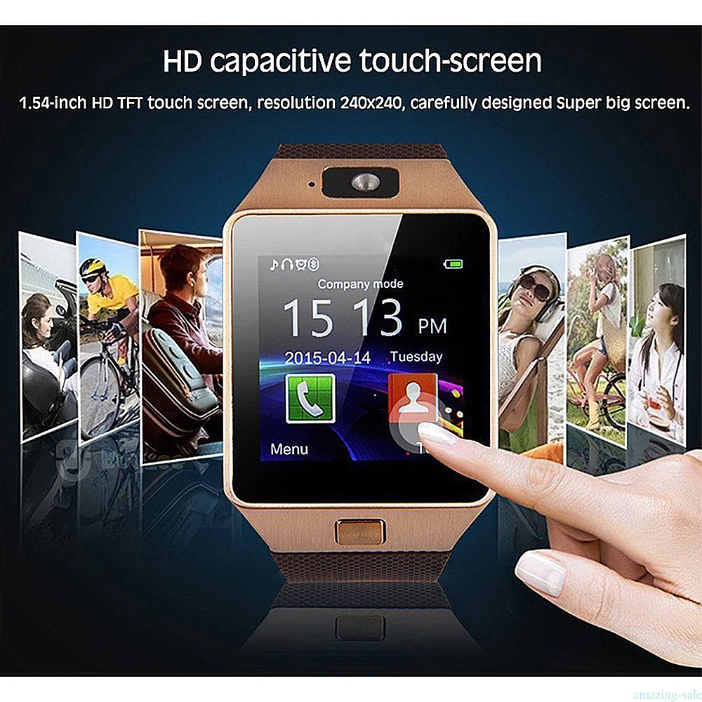 DZ09 Smart Watch With Camera Bluetooth WristWatch Sport Wearable Devices SIM TF Card Smartwatch For IOS Android Phones | Электроника