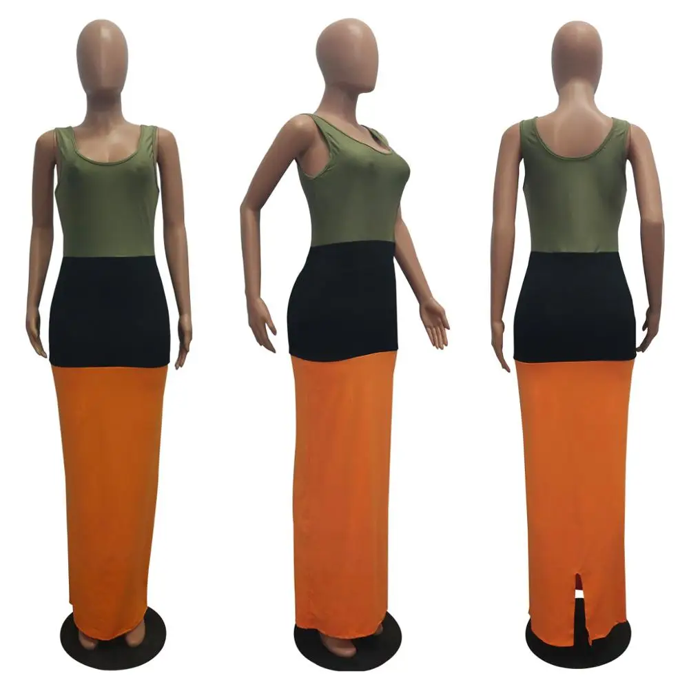 Женское облегающее платье длинное на бретельках без бретелек для