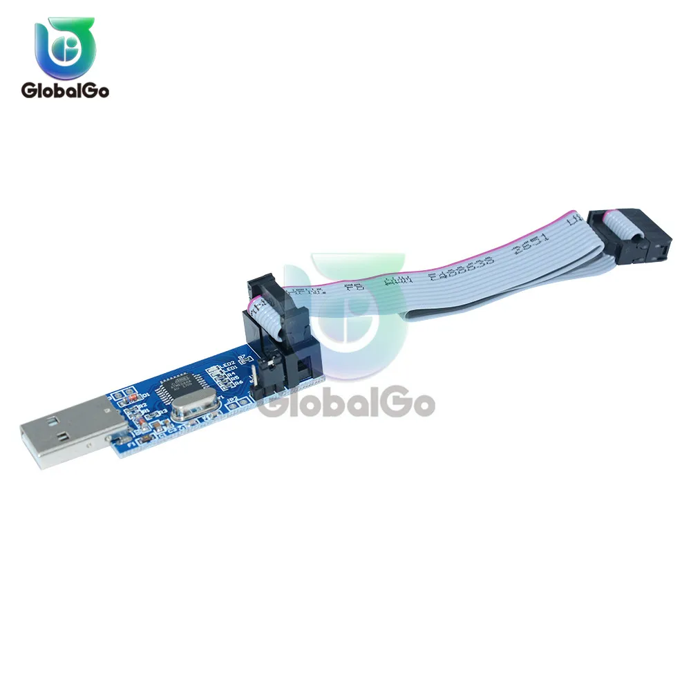 USBASP USBISP AVR программист USB ISP ASP ATMEGA8 ATMEGA128 Поддержка Win7 64 10Pin провода модульный
