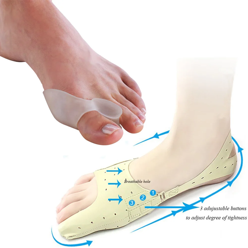 Силиконовый сепаратор для пальцев ног вальгусный корректор вросших ногтей