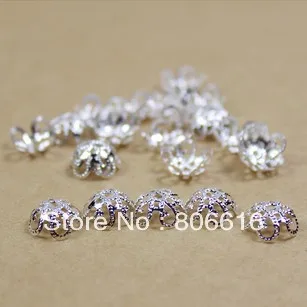 

11MM 1000Pcs Silver Color Metal Bead Caps Jewelry Findings Accessories Fittings