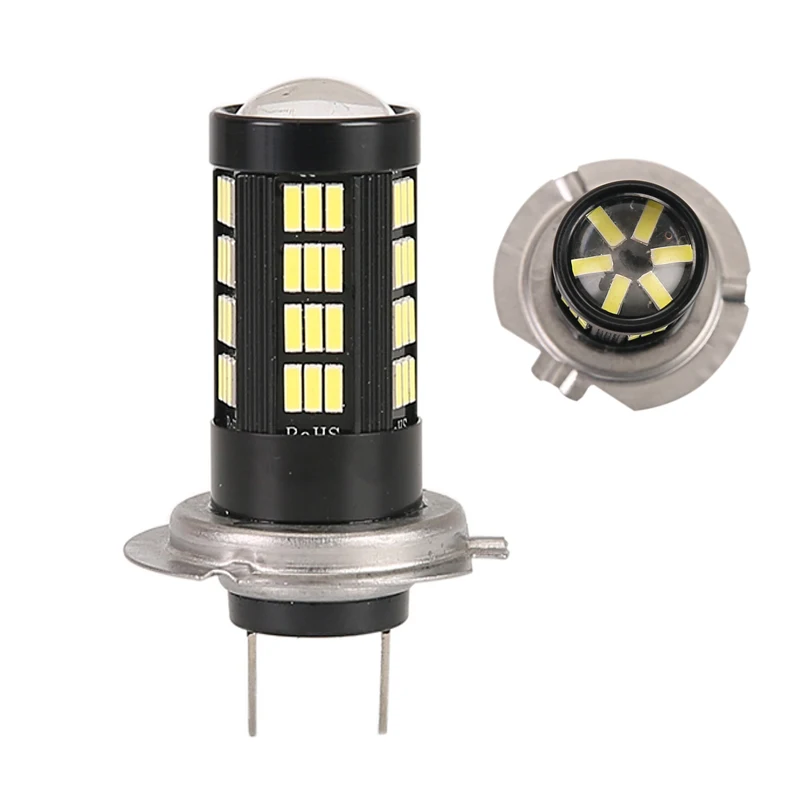 1 шт. Автомобильные противотуманные фары s H7 светодиодный 4014 LED 66 SMD лампы ДХО