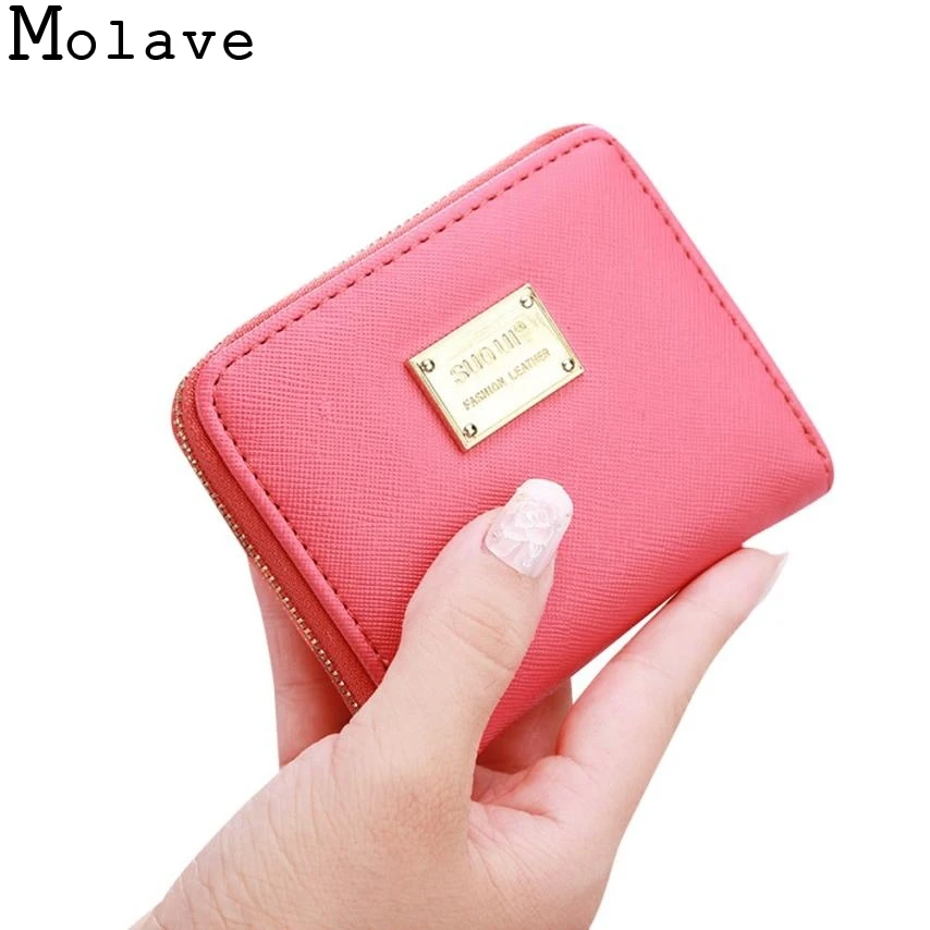 Лидер продаж! Новинка 2017 Модный женский кожаный маленький кошелек держатель для