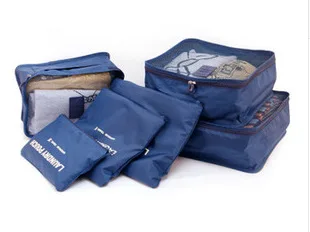 6 в 1 Дорожный чемодан органайзер наборы сумки для хранения водонепроницаемые