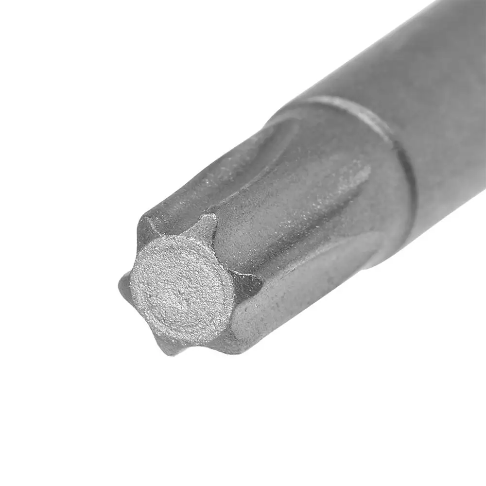 50mm T30 Uxcell 10 шт. T15/20/8/10/25/30/6 S2 высокого сплава Сталь Магнитная Шестигранная головка отвертки 1/" шестигранный DIY электрические ручные инструменты - Цвет: 50mm T30