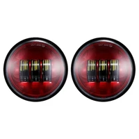 red blue orange 4 5 inch led fog lights projector auxiliary light motorcycle passing fog lamps 30w 4 12 black chrome