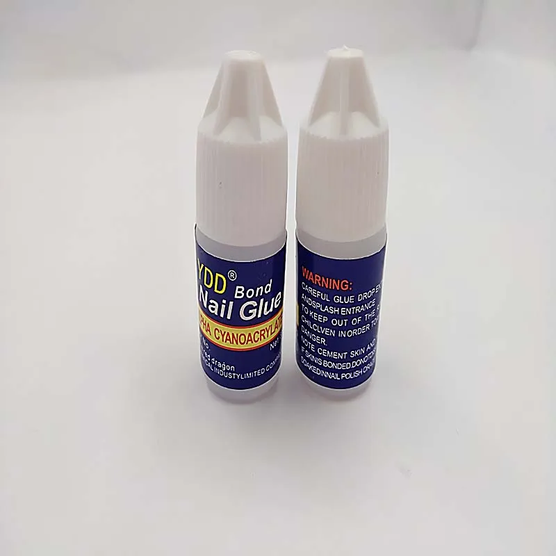 

5PCS 3g Mini Bottle Acrylic Gel Nail Art Glue Rhinestones Flat Bottom for French Art False Tips DIY Manicure Tools Random Color