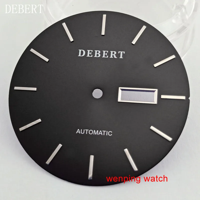 Black dial Deber 36,2 мм черный/синий/серебристый циферблат подходит для ETA 2836 Miyota 8205/8215/821A механизм - Цвет: Black dial