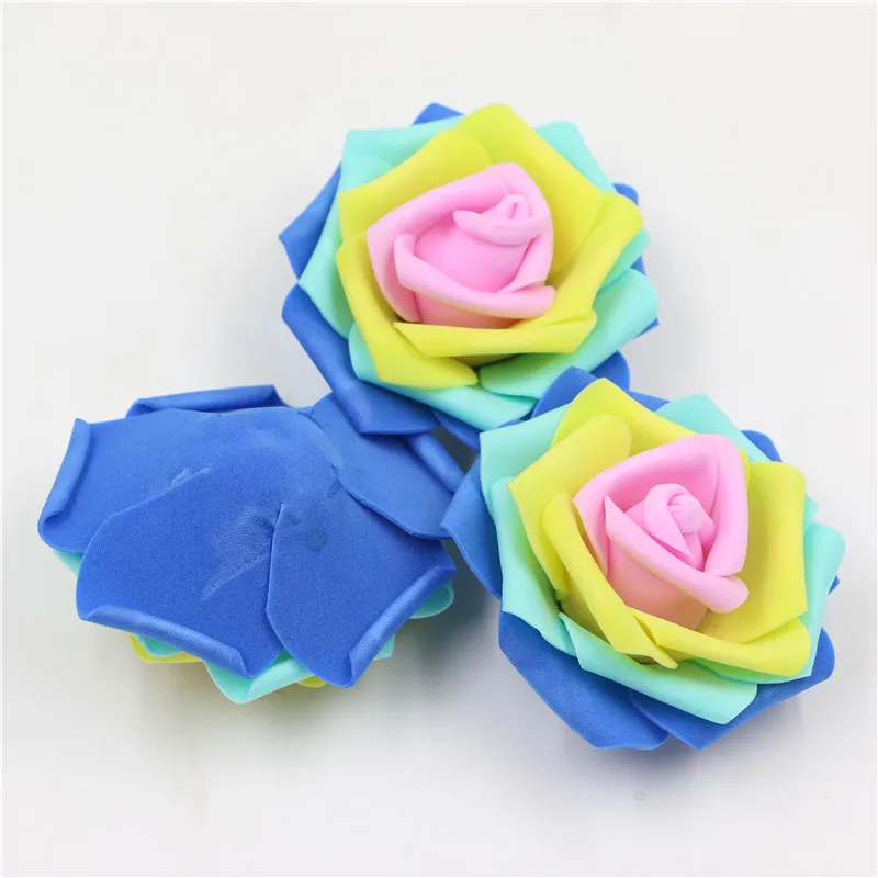 Ручной многоцветный цветок невеста жених Свадебная вечеринка украшения замуж DIY