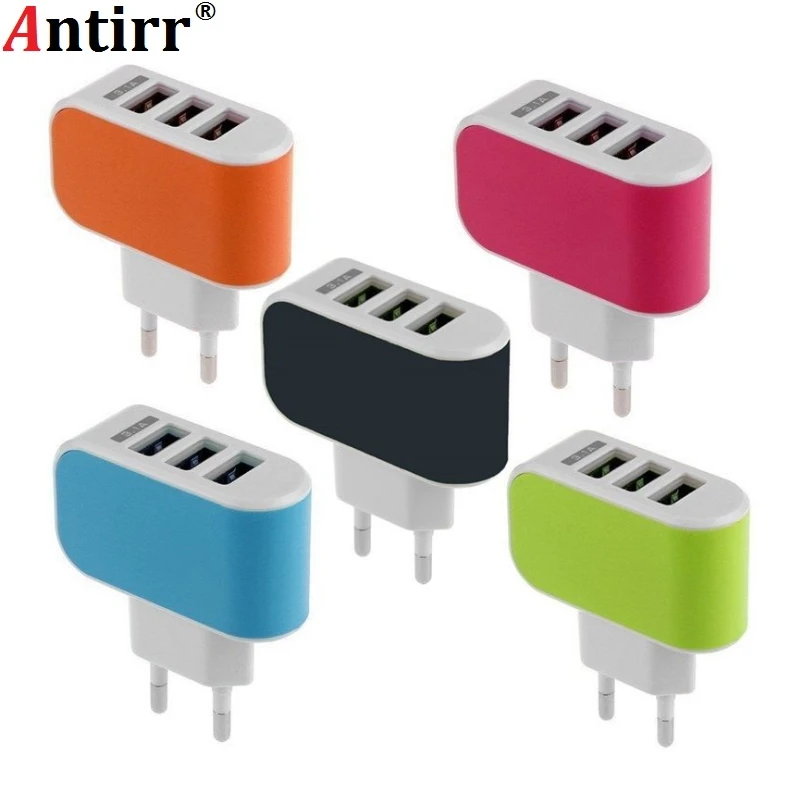 Новое поступление 3 порта usb 1 А штепсельная вилка европейского стандарта