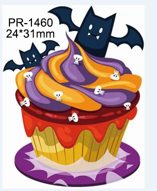 Каваи мультфильм Хэллоуин фигурка украшение дома плоский задний полимер для