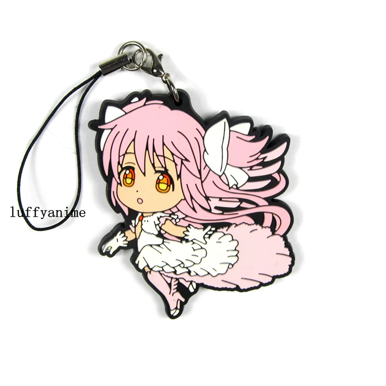 Puella Magi Madoka Magica резиновая подвеска талисман Канамэ мадоки Обувь в момое Nagisa Akemi Homura