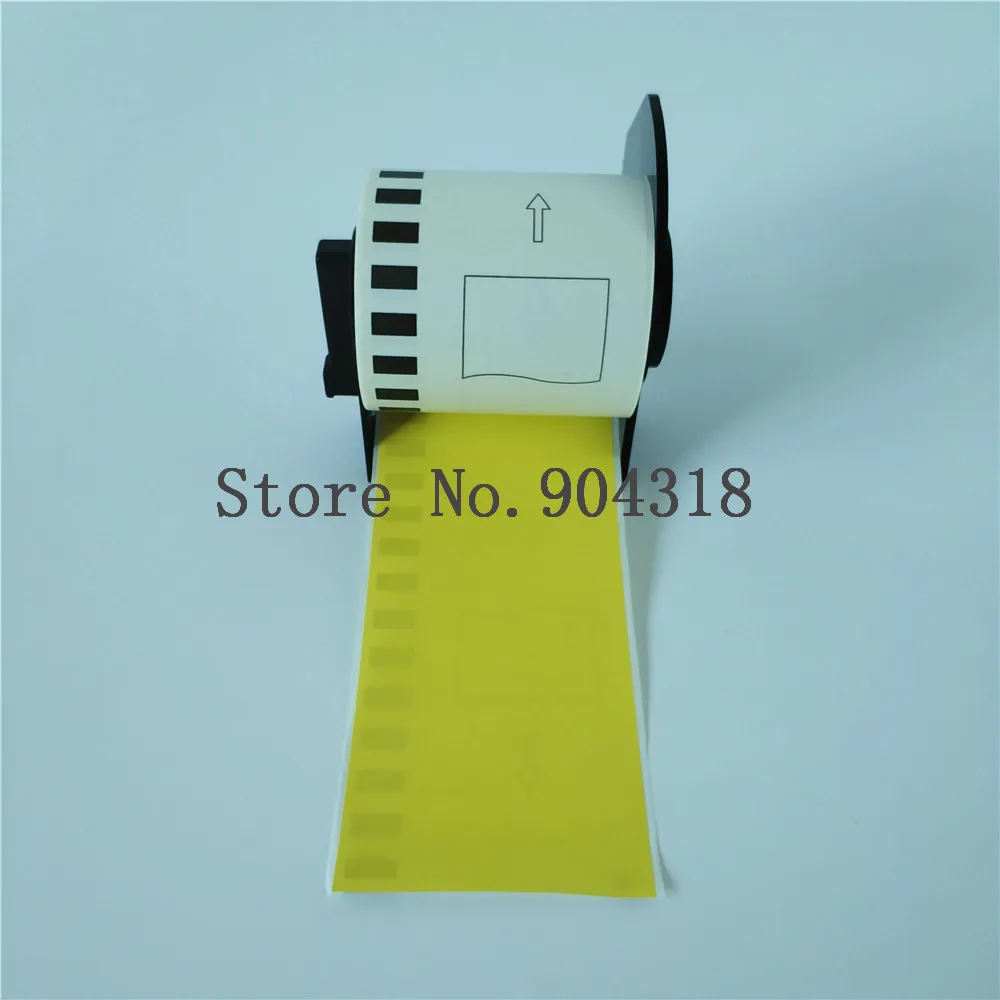 20 рулонов желтых этикеток Brother Для термопленки DK 22606 DK-22606 DK22606 2606 для QL 700 710W 720NW 800