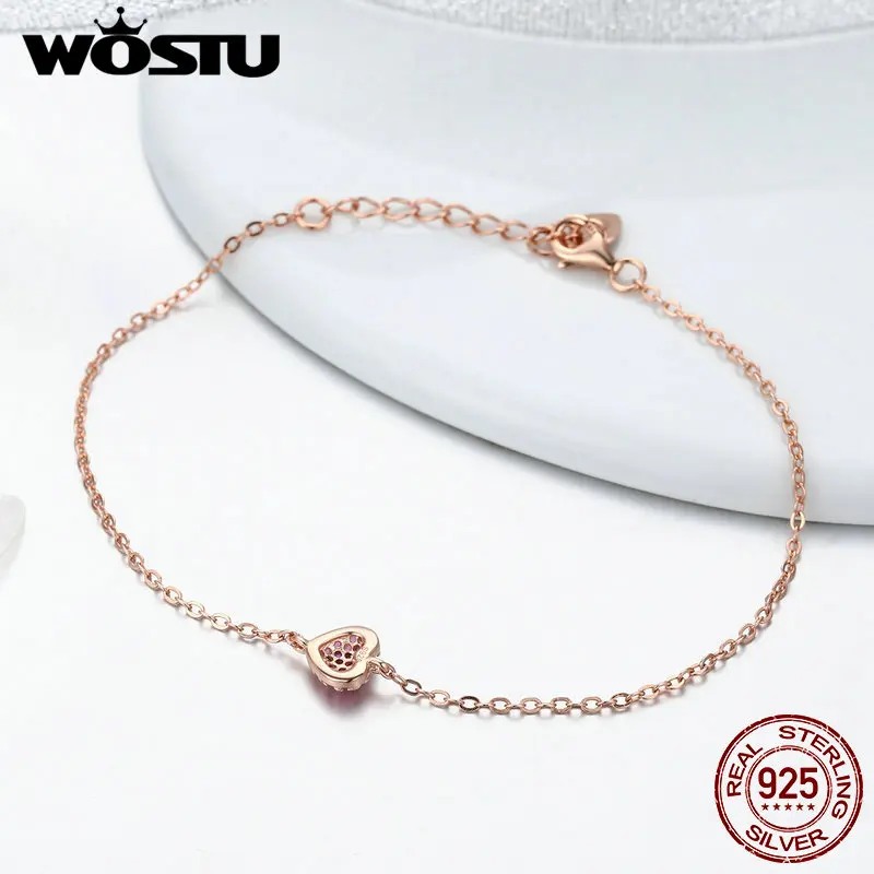 Женский браслет из серебра 925 пробы под розовое золото|rose gold silver bracelet|bracelets for women