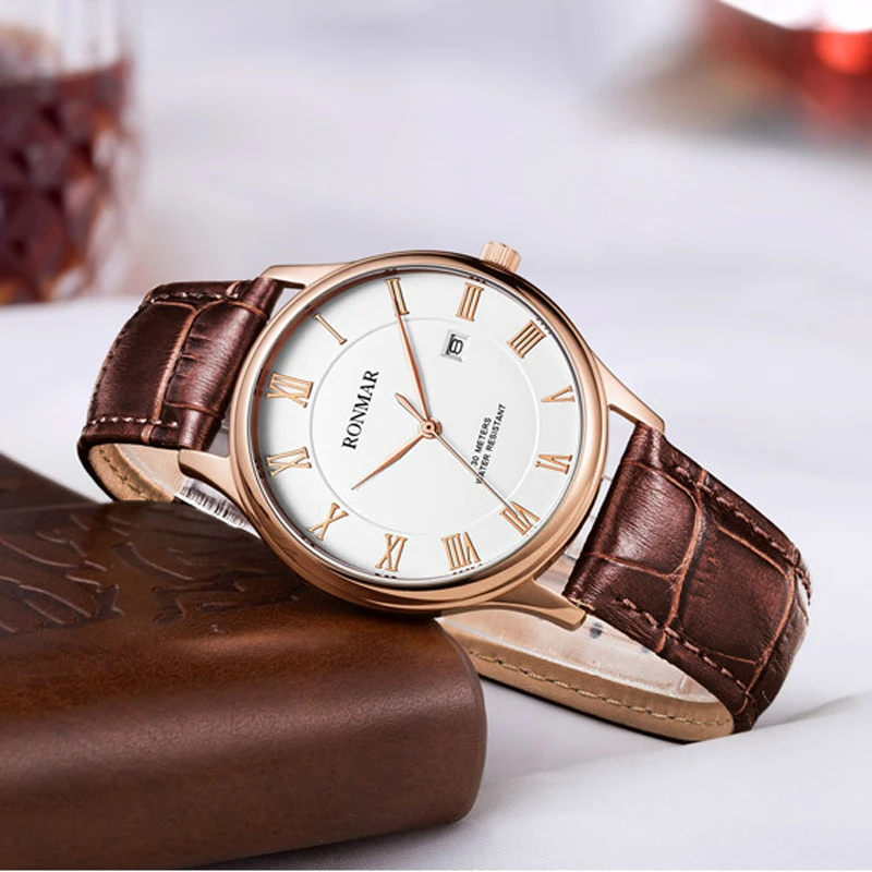 Новинка 2018 роскошные Брендовые мужские часы деловые кварцевые наручные