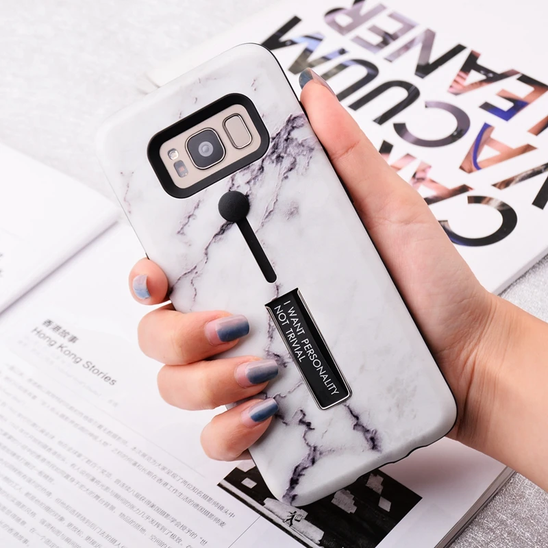Чехол для samsung S8 Мрамор чехол Galaxy S9 Plus Note 9 8 S7 край J8 J7 J6 J4 A6 A8 плюс 2018 A5 A7 подставка |