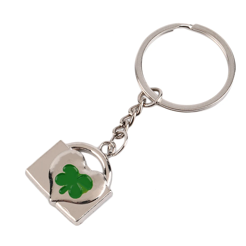 2 шт влюбленные пары четыре листа растение форма Клевера Металлический брелок