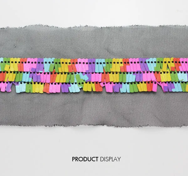 Блестящая Аппликация в венецианском стиле декорированная кружевной тканью