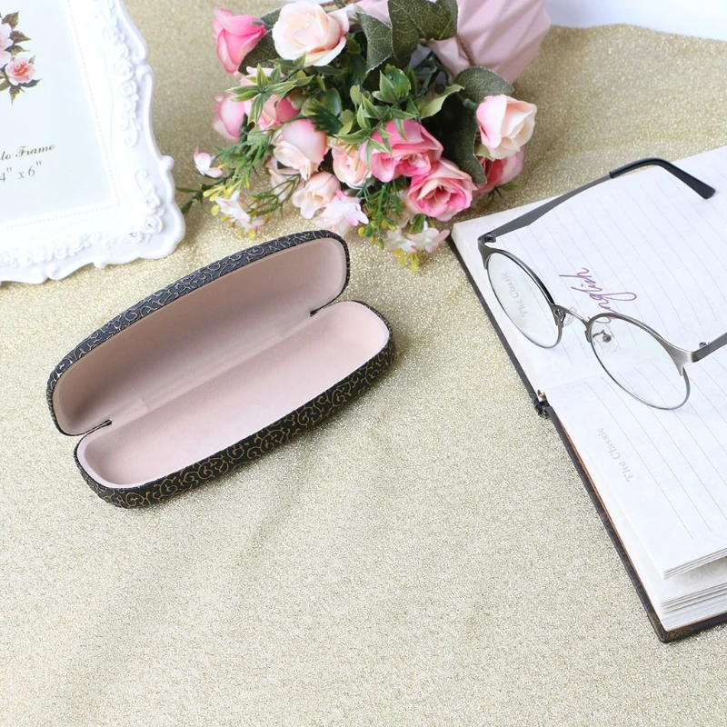 Портативный футляр для очков с цветочным принтом чехол солнцезащитных защита